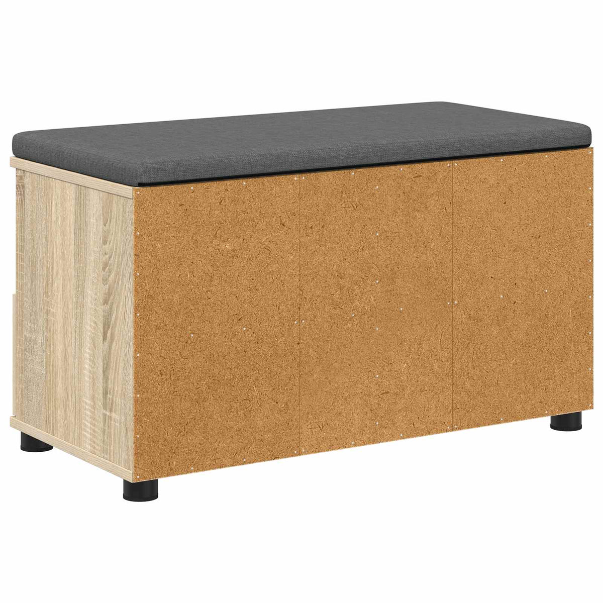 Hallbænk Sonoma eg 80 x 38 x 46 cm Kunstigt træ og stof