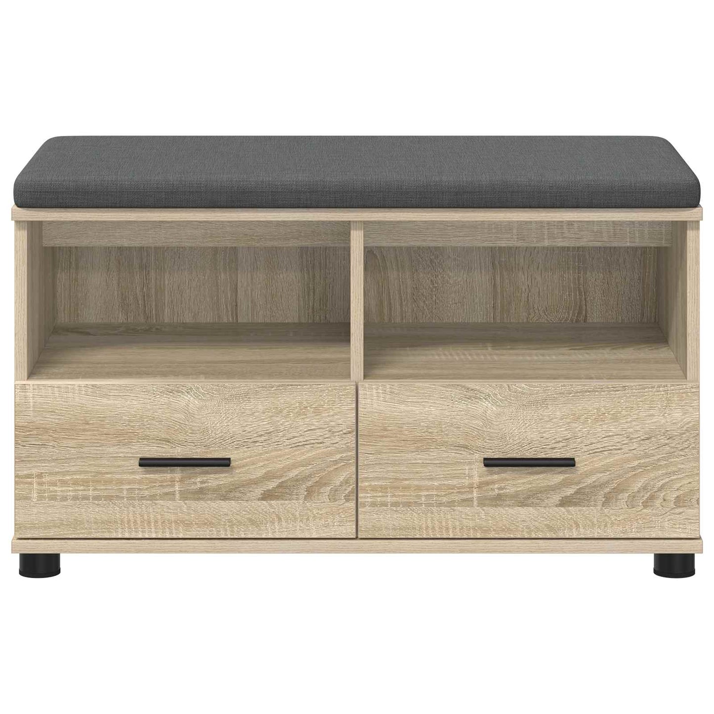 Hallbænk Sonoma eg 80 x 38 x 46 cm Kunstigt træ og stof