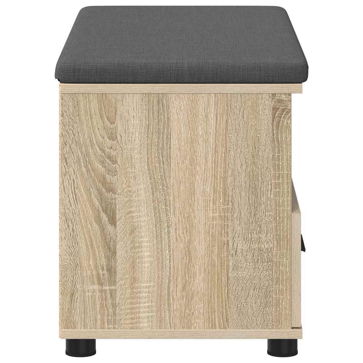 Hallbænk Sonoma eg 80 x 38 x 46 cm Kunstigt træ og stof