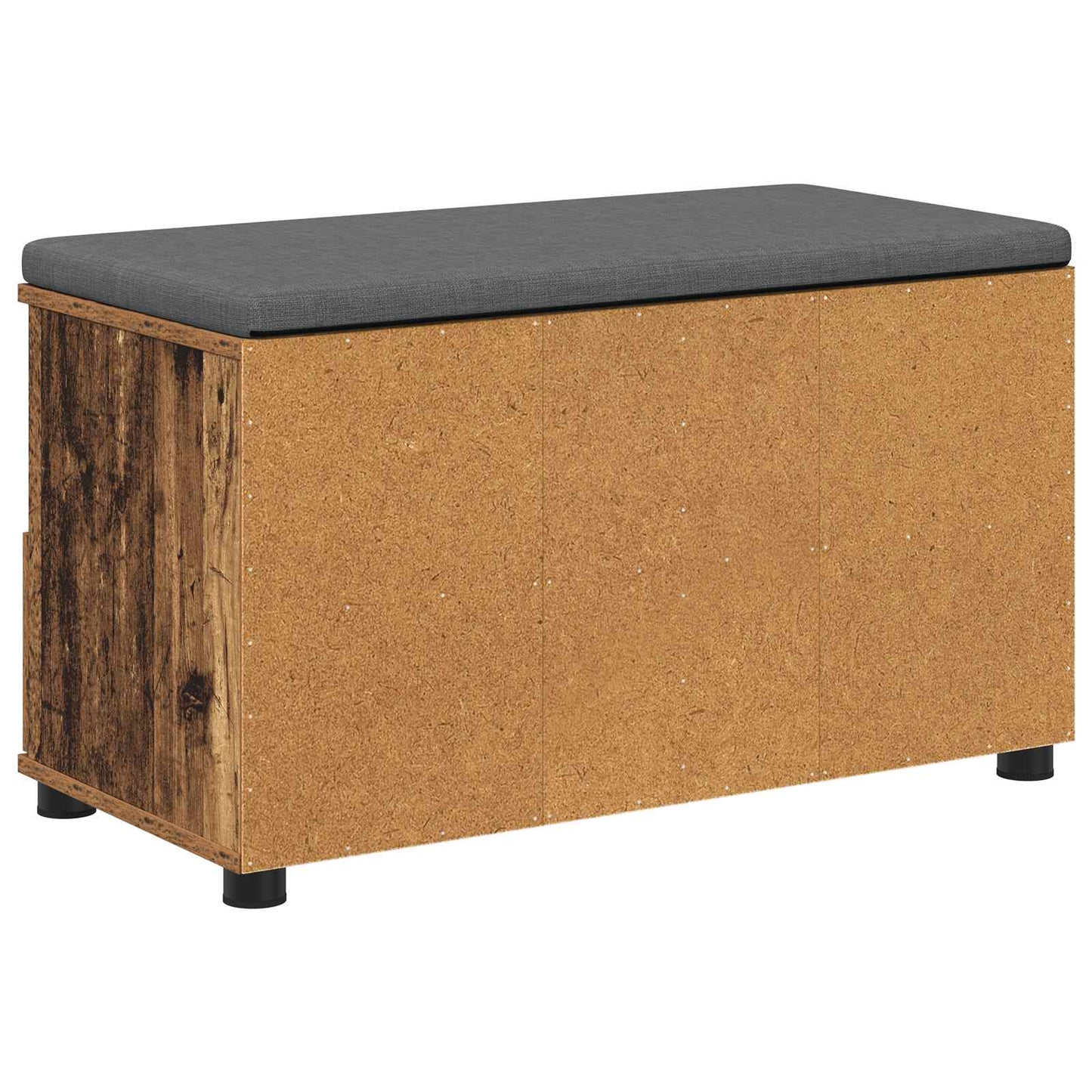 Hallbænk Gammelt træ 80 x 38 x 46 cm Kunstigt træ og stof