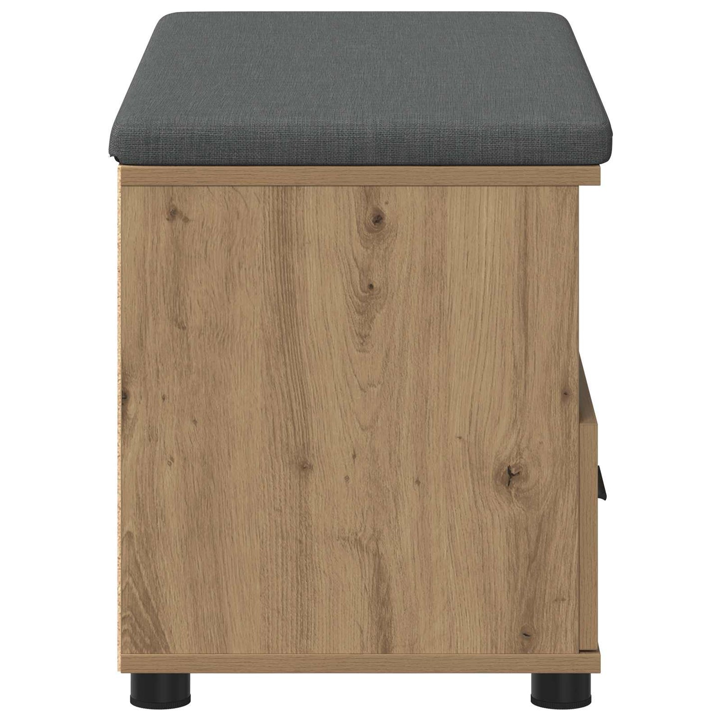 Hallbænk Artisan Eg 80 x 38 x 46 cm Kunstigt træ og stof