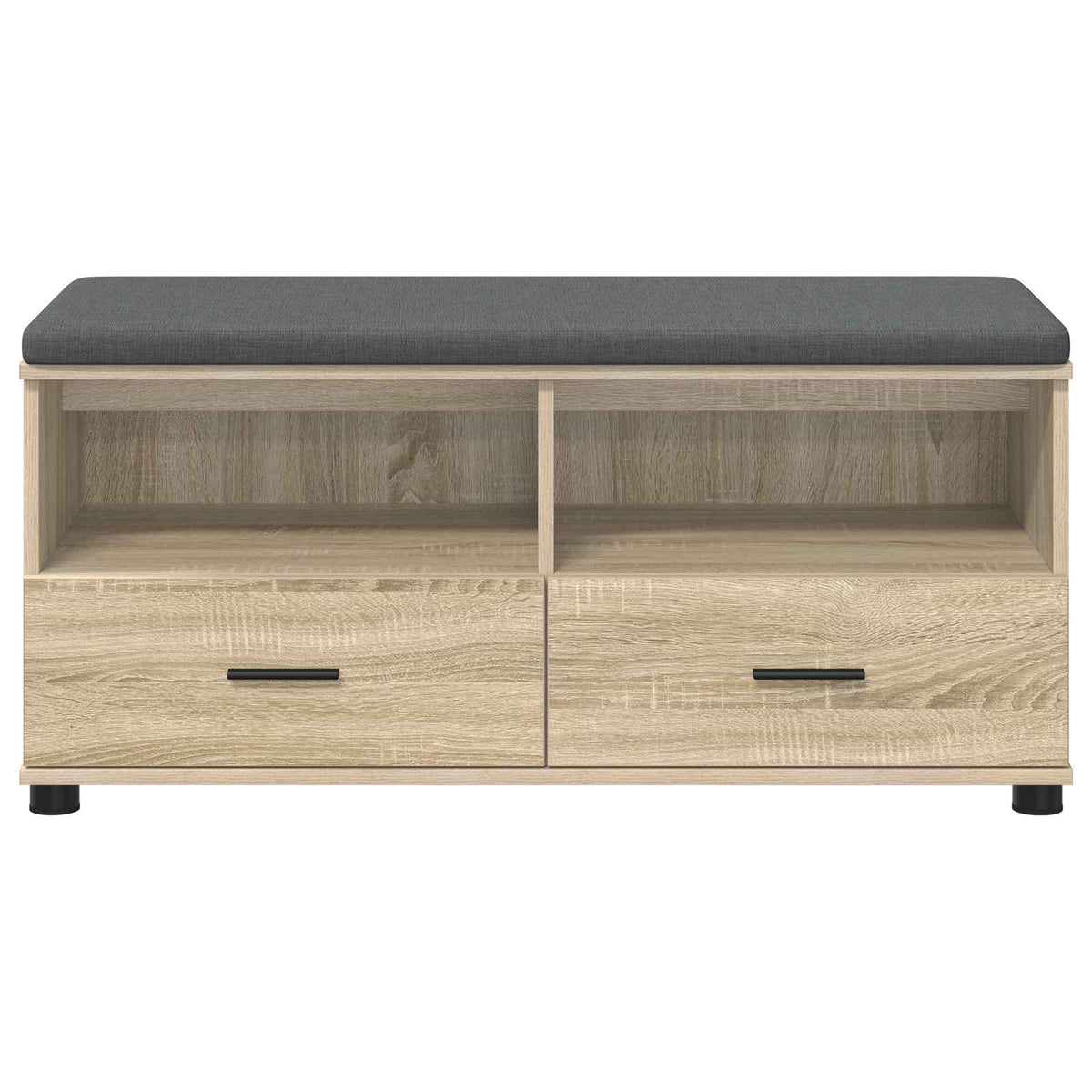 Hallbænk Sonoma eg 100 x 38 x 46 cm Kunstigt træ og stof