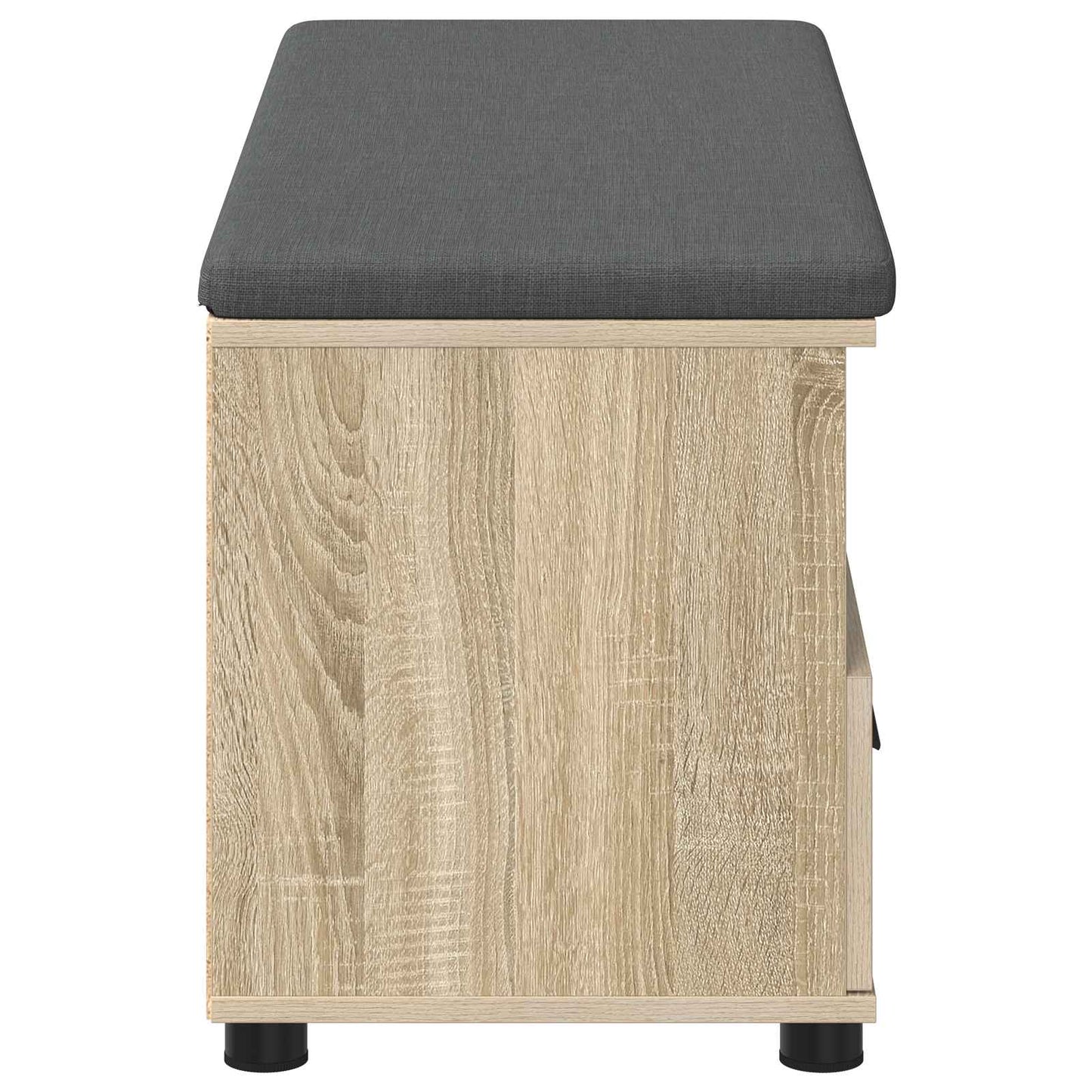 Hallbænk Sonoma eg 100 x 38 x 46 cm Kunstigt træ og stof