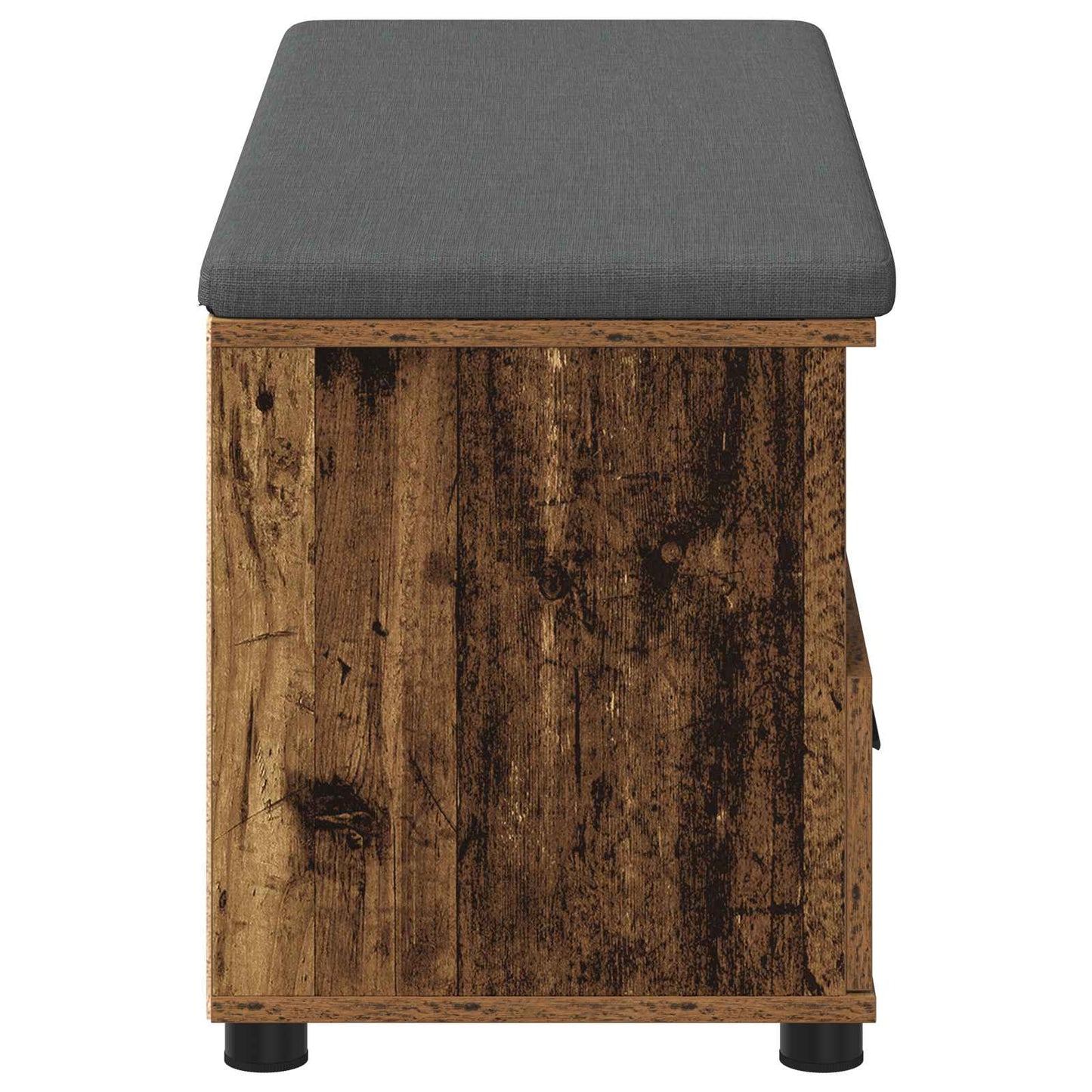 Hallbænk Gammelt træ 100 x 38 x 46 cm Kunstigt træ og stof