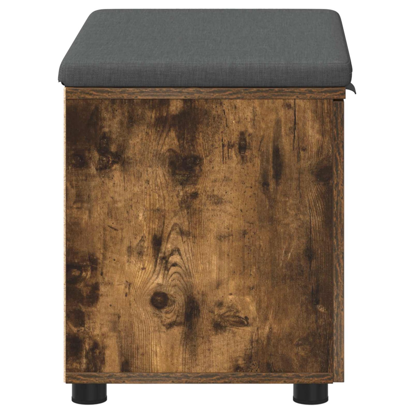 Hallbænk med pude Røget Eg 60 x 38 x 46 cm Kunstigt træ og stof