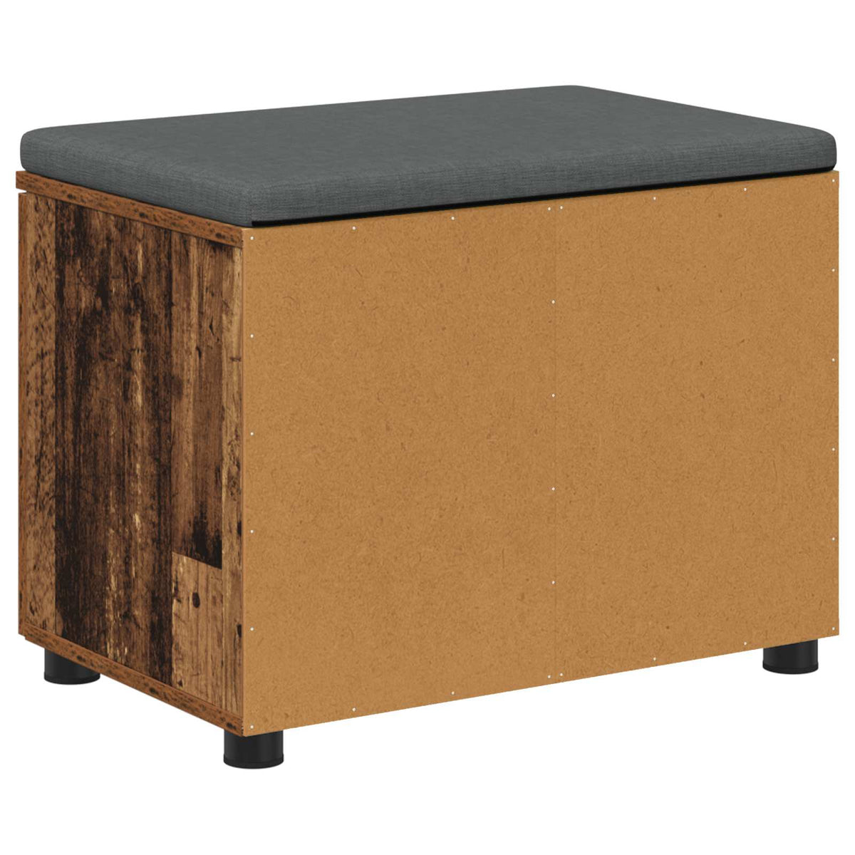 Hallbænk Gammelt træ 60 x 38 x 46 cm Kunstigt træ og stof