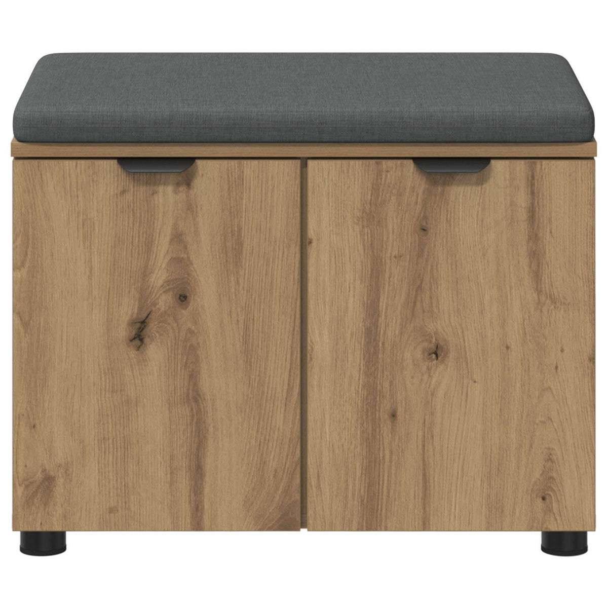 Hallbænk Artisan Eg 60 x 38 x 46 cm Kunstigt træ og stof