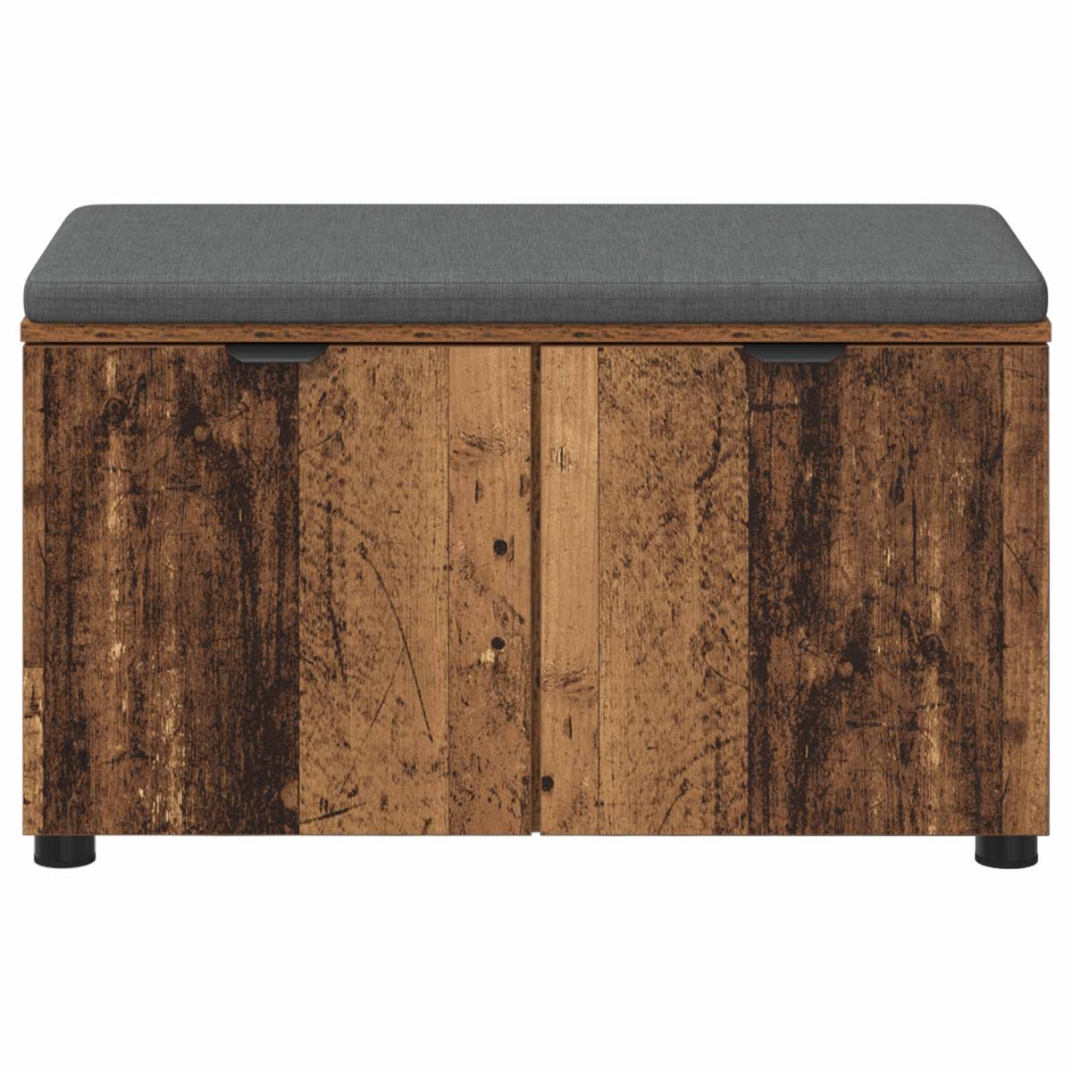 Hallbænk Gammelt træ 80 x 38 x 46 cm Kunstigt træ og stof