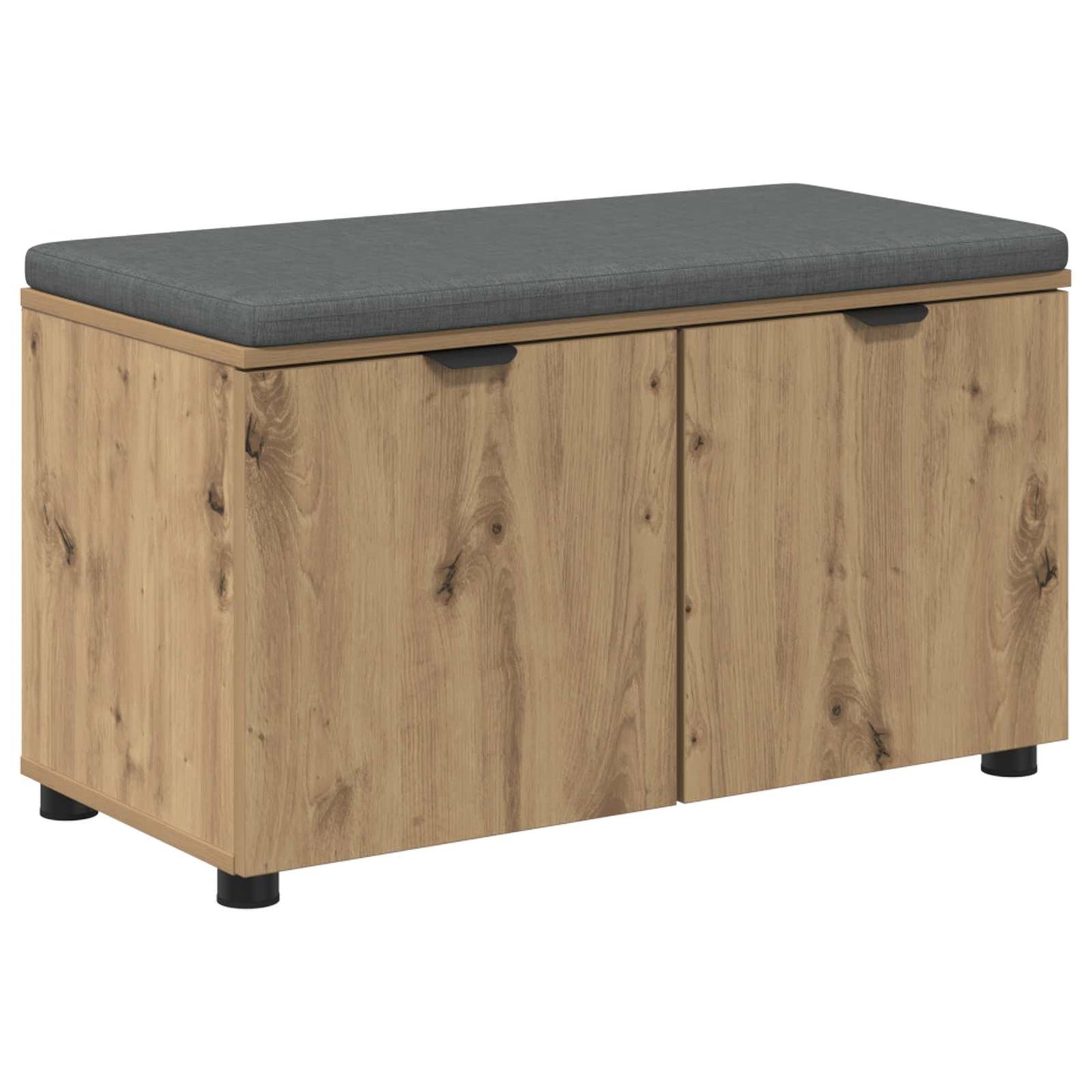 Hallbænk Artisan Eg 80 x 38 x 46 cm Kunstigt træ og stof