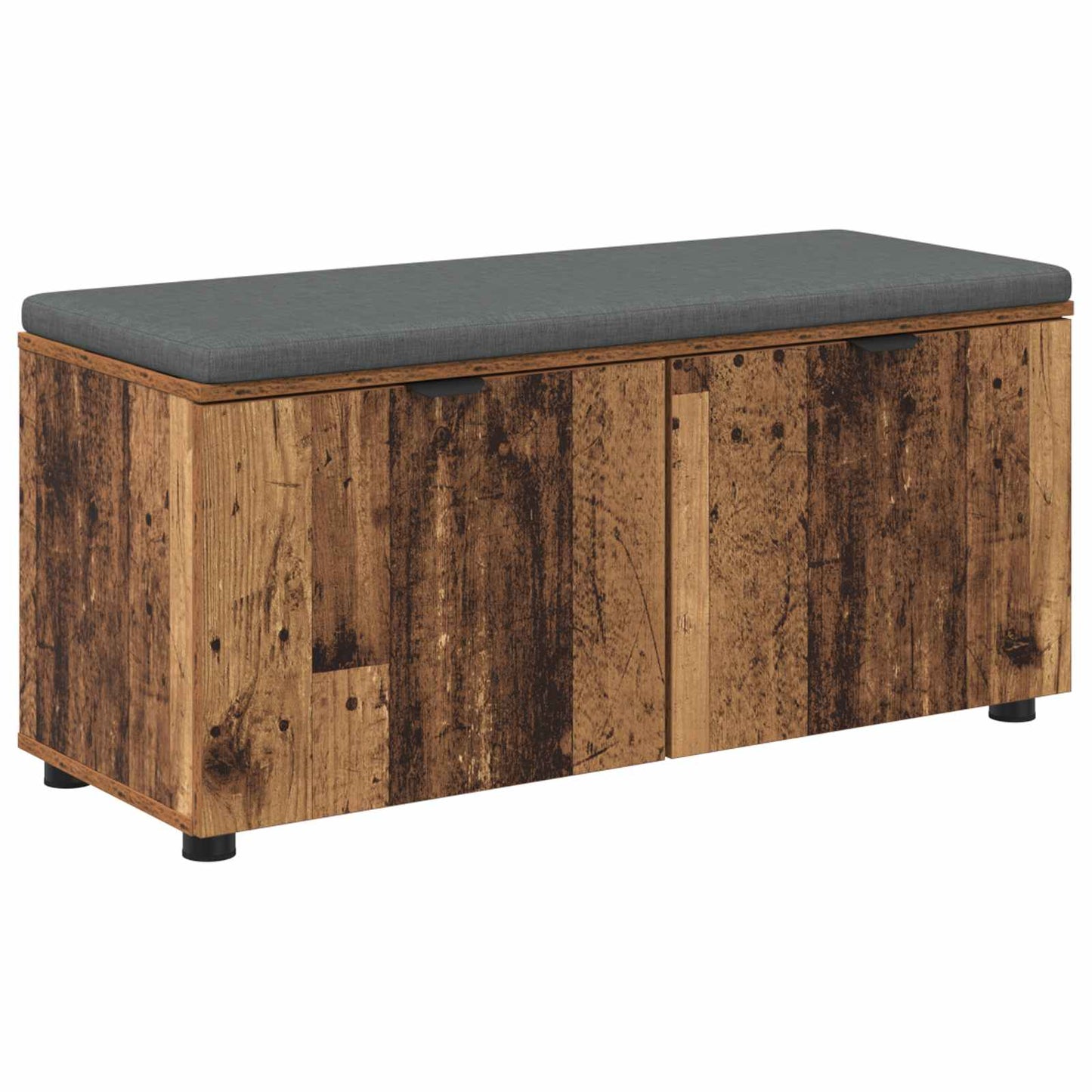 Hallbænk Gammelt træ 100 x 38 x 46 cm Kunstigt træ og stof