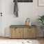Hallbænk Artisan Eg 100 x 38 x 46 cm Kunstigt træ og stof