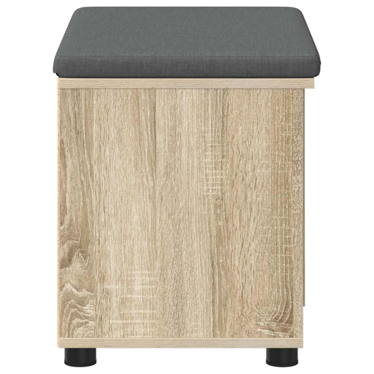 Hallbænk med dør Sonoma eg 60 x 38 x 46 cm Kunstigt træ og stof