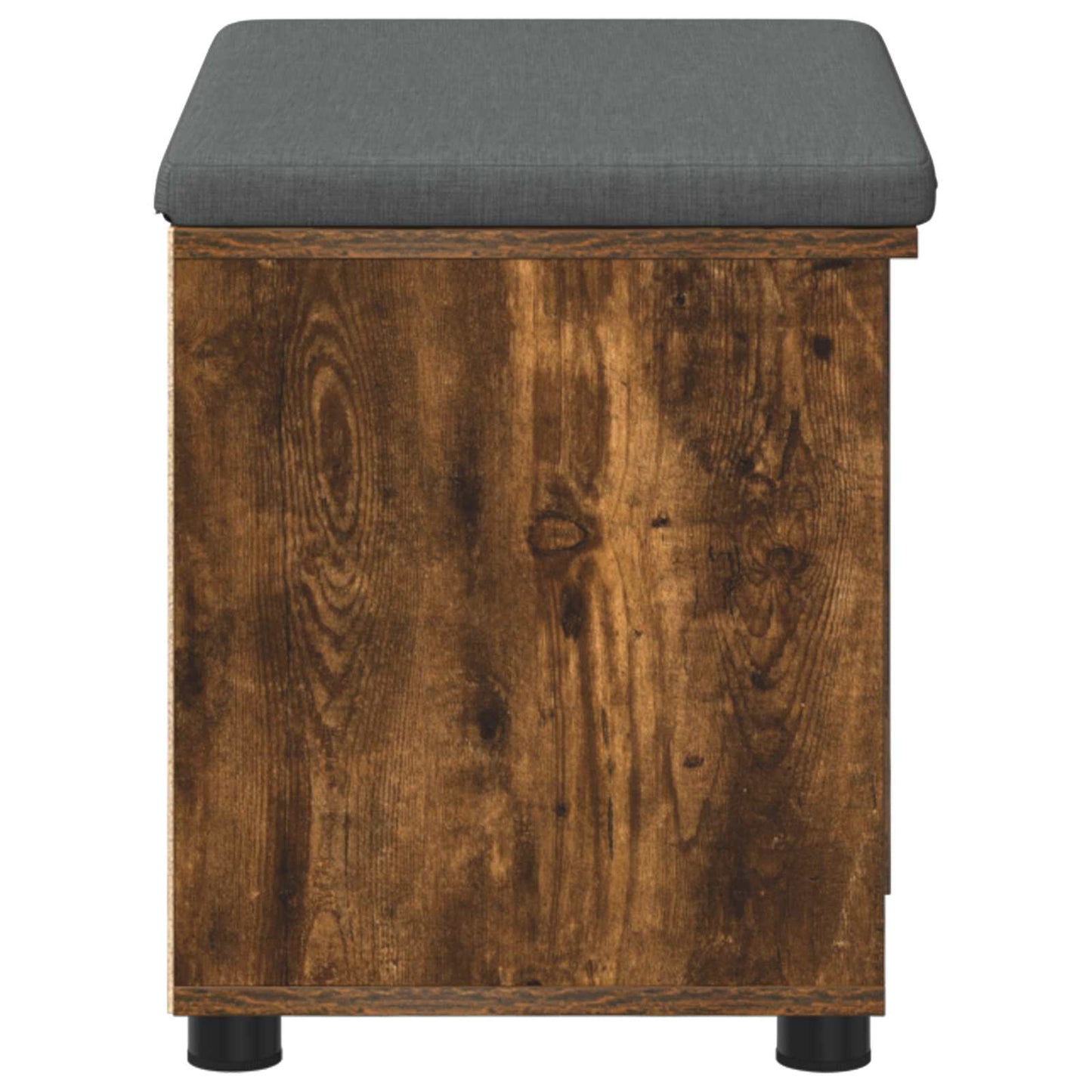 Hallbænk med pude Røget Eg 60 x 38 x 46 cm Kunstigt træ og stof