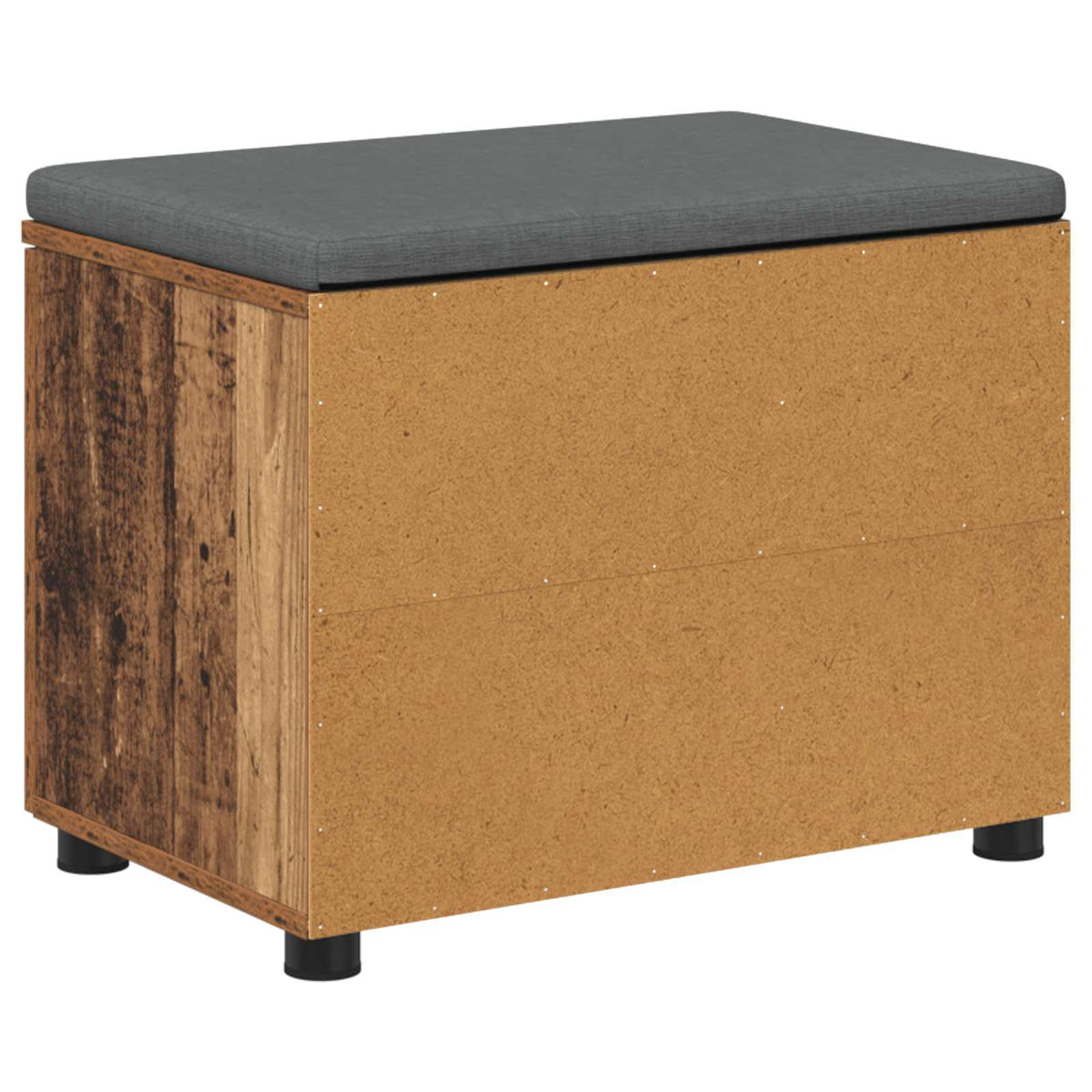 Hallbænk Gammelt træ 60 x 38 x 46 cm Kunstigt træ og stof
