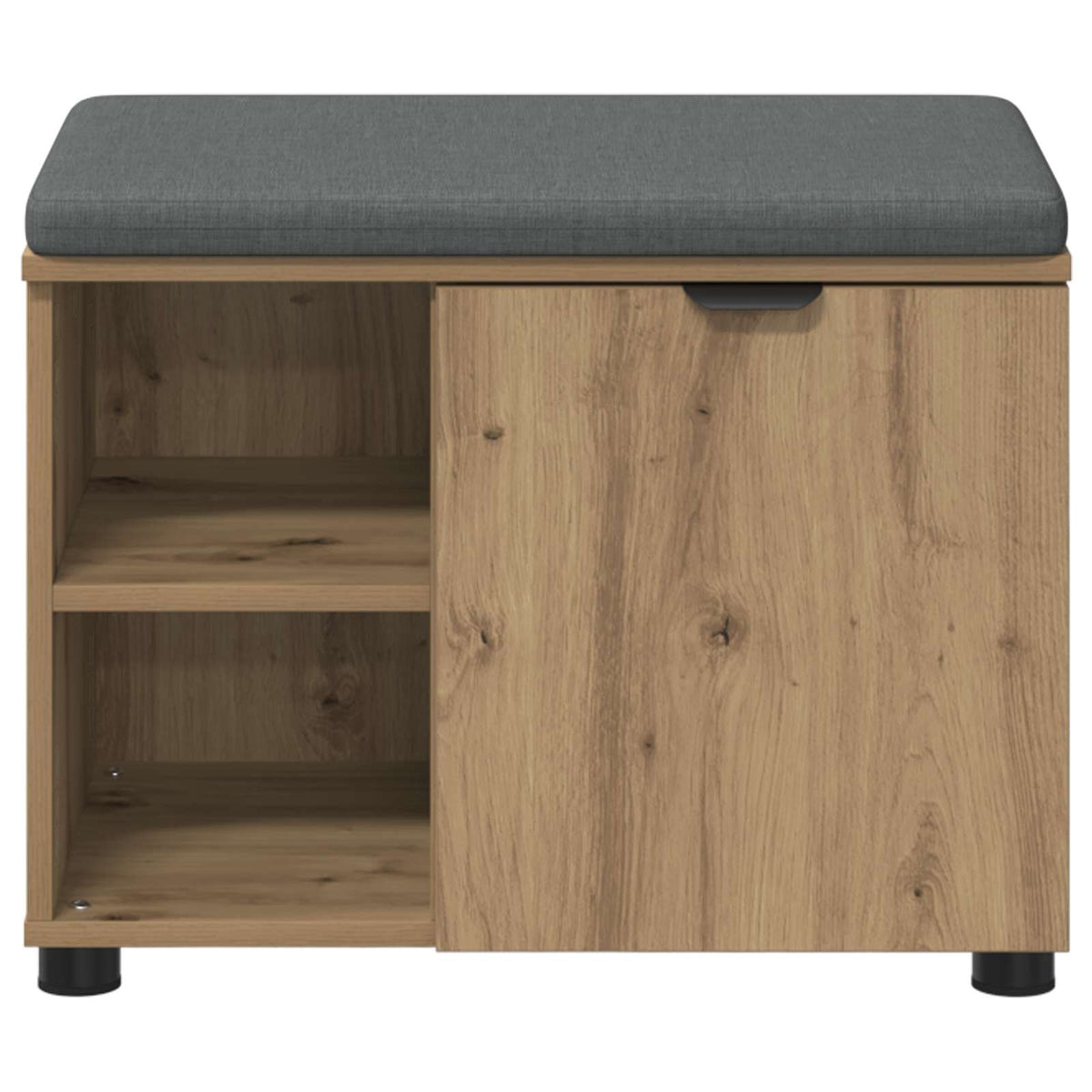 Hallbænk Artisan Eg 60 x 38 x 46 cm Kunstigt træ og stof