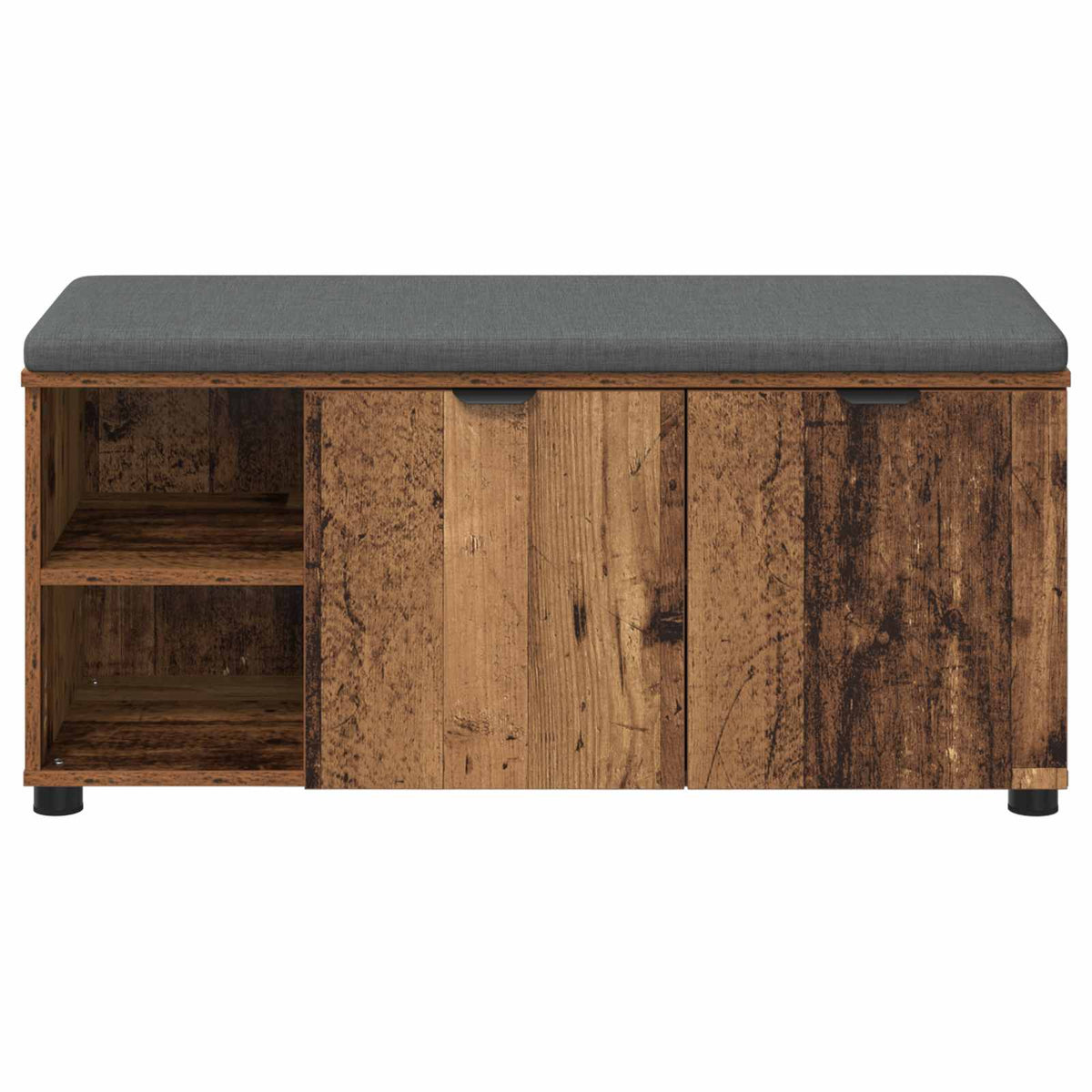 Hallbænk Gammelt træ 100 x 38 x 46 cm Kunstigt træ og stof