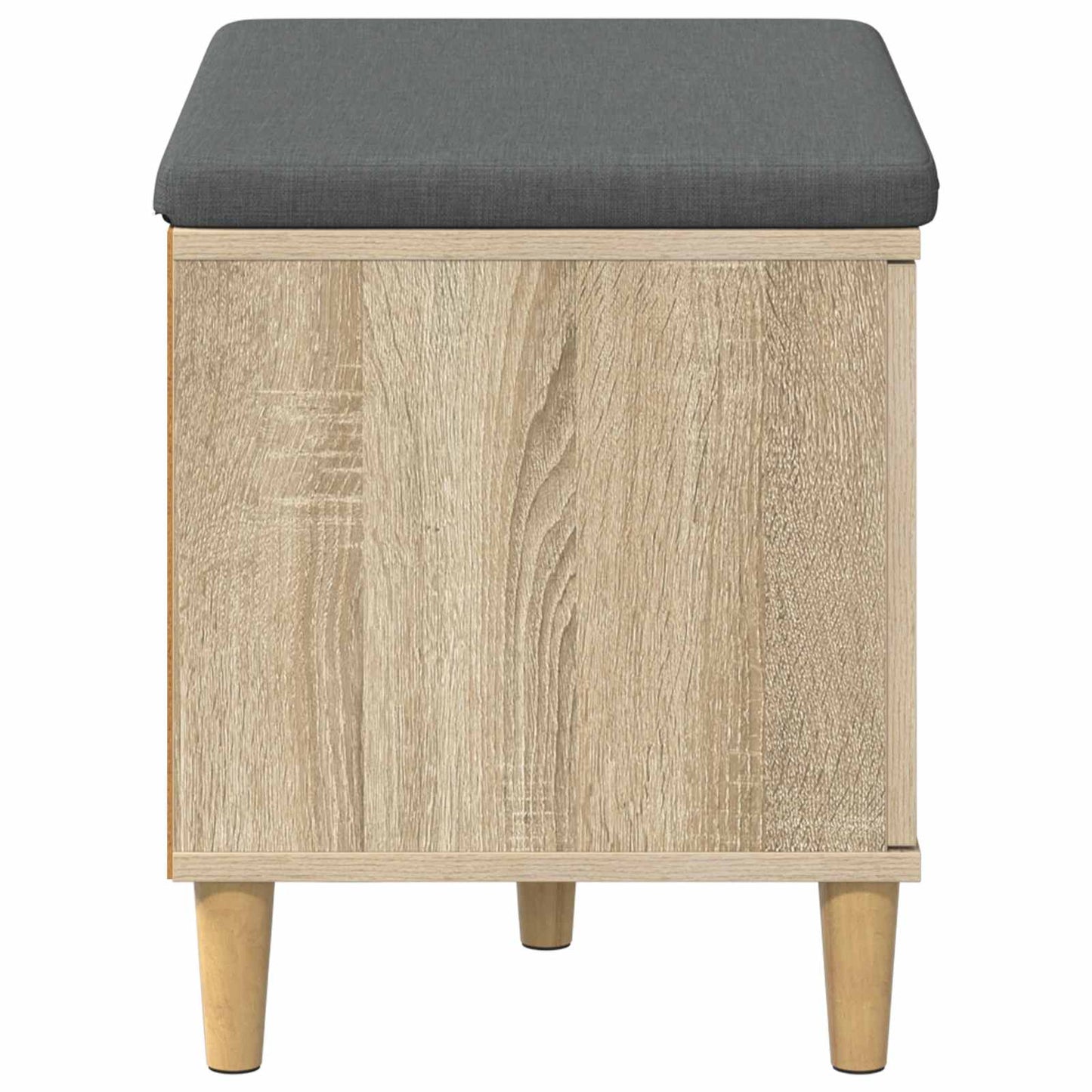 Hallbænk med dør Sonoma eg 60 x 38 x 46 cm Kunstigt træ og stof