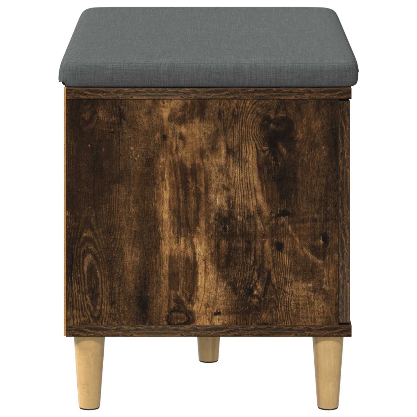 Hallbænk med pude Røget Eg 60 x 38 x 46 cm Kunstigt træ og stof