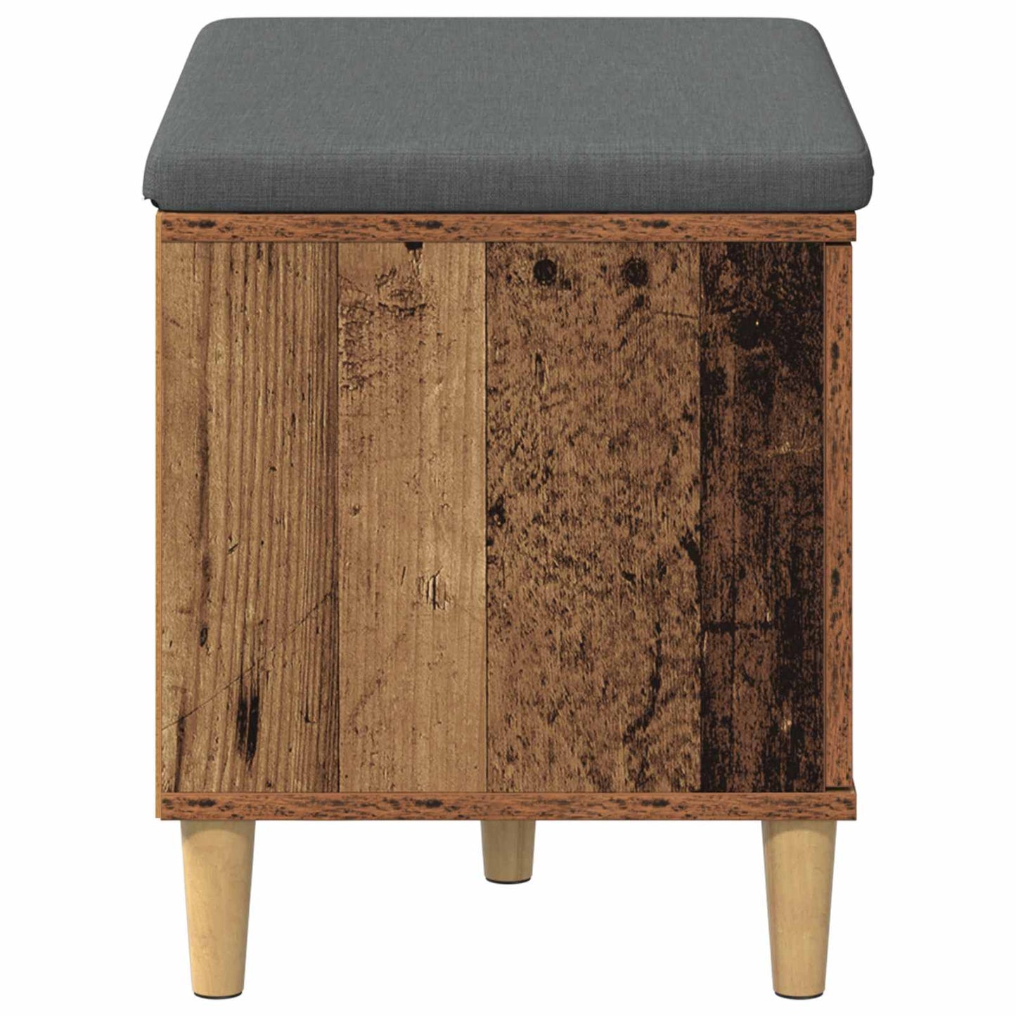Hallbænk Gammelt træ 60 x 38 x 46 cm Kunstigt træ og stof