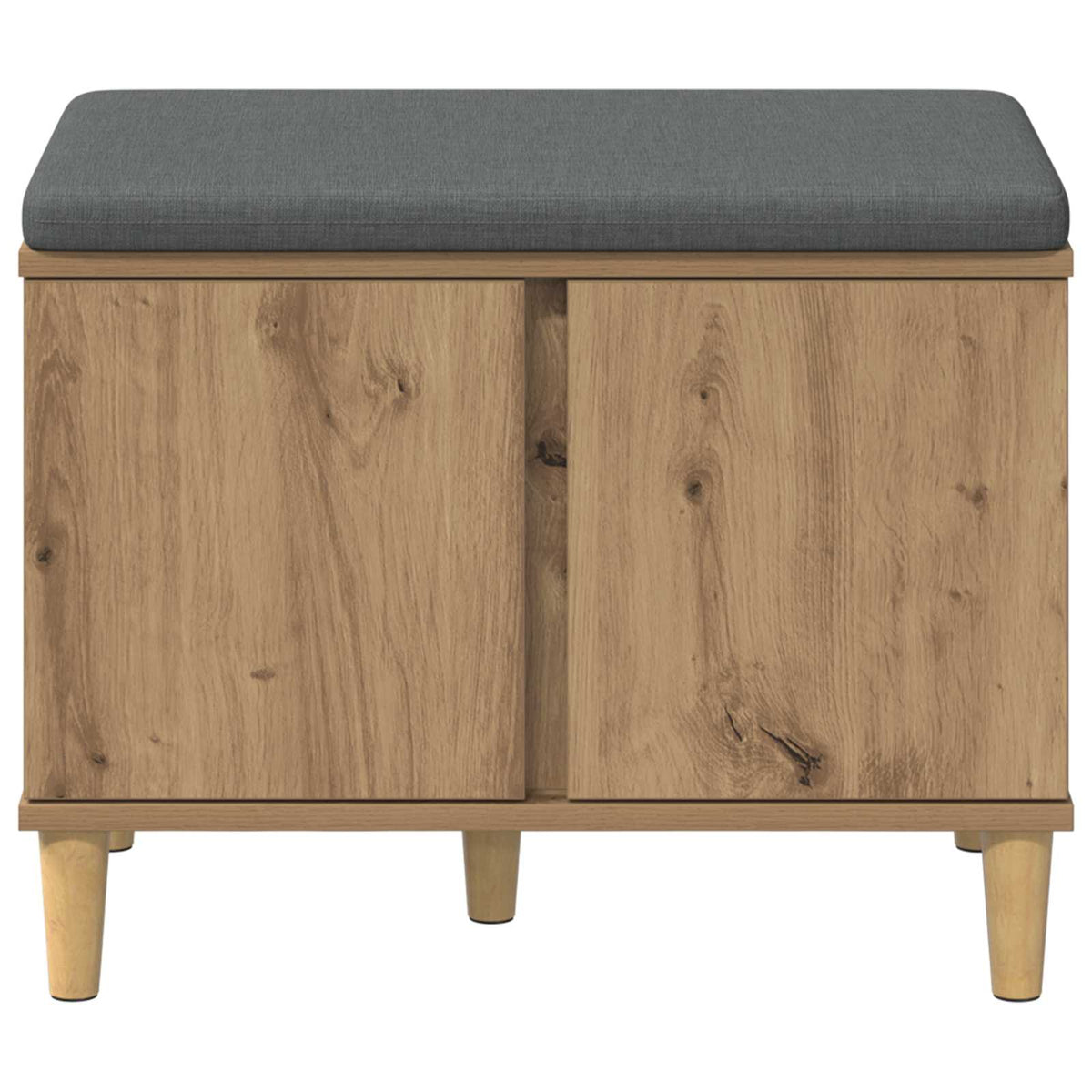 Hallbænk Artisan Eg 60 x 38 x 46 cm Kunstigt træ og stof