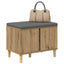 Hallbænk Artisan Eg 60 x 38 x 46 cm Kunstigt træ og stof