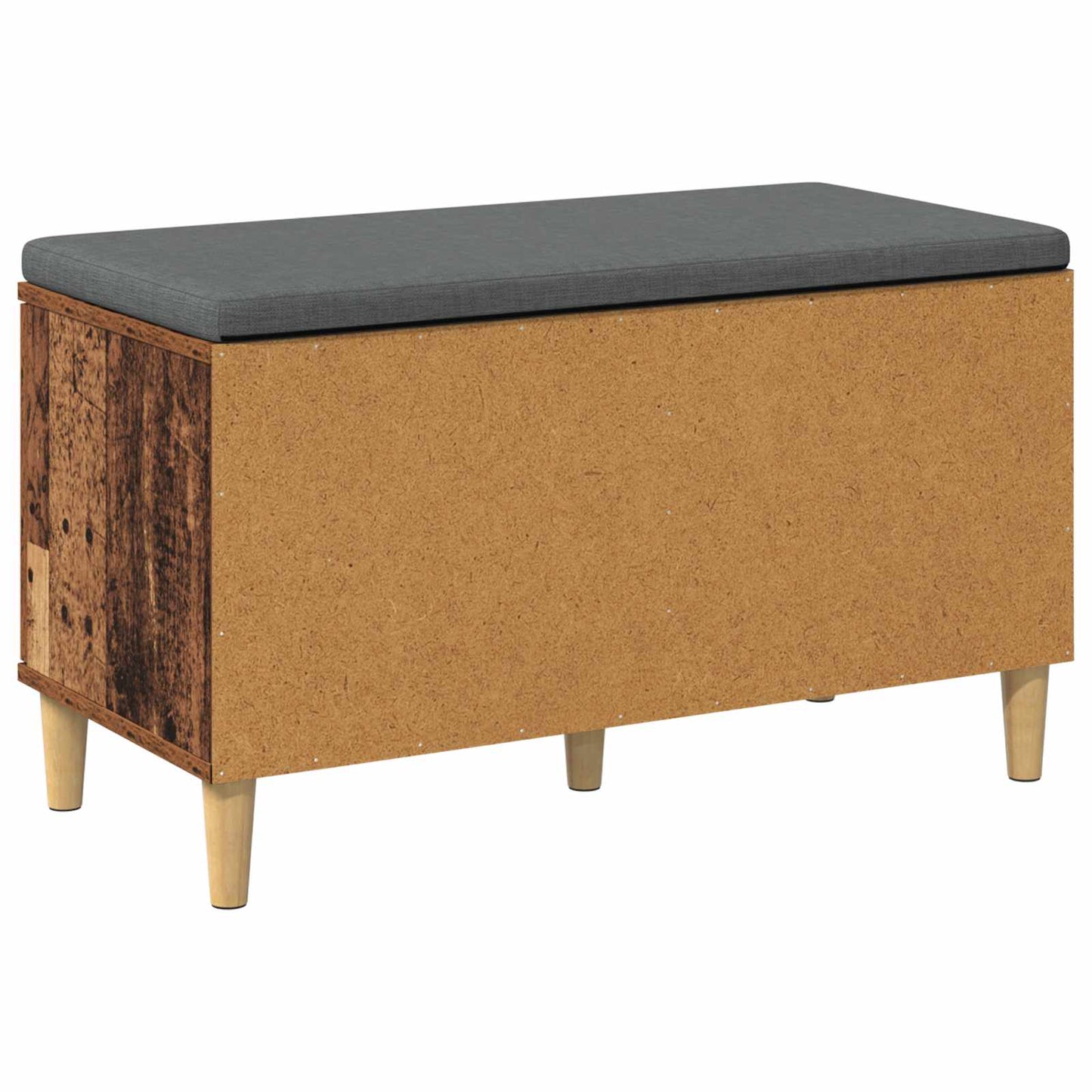 Hallbænk Gammelt træ 80 x 38 x 46 cm Kunstigt træ og stof