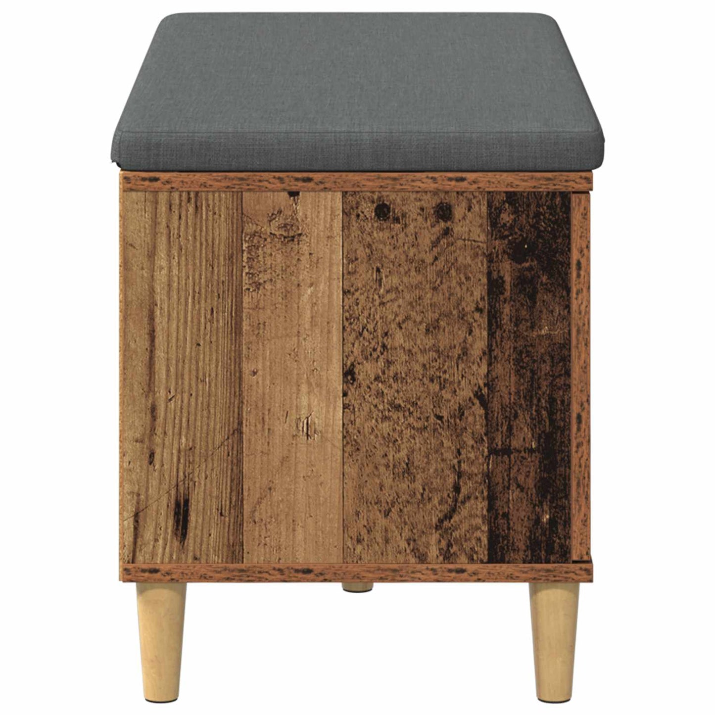 Hallbænk Gammelt træ 80 x 38 x 46 cm Kunstigt træ og stof