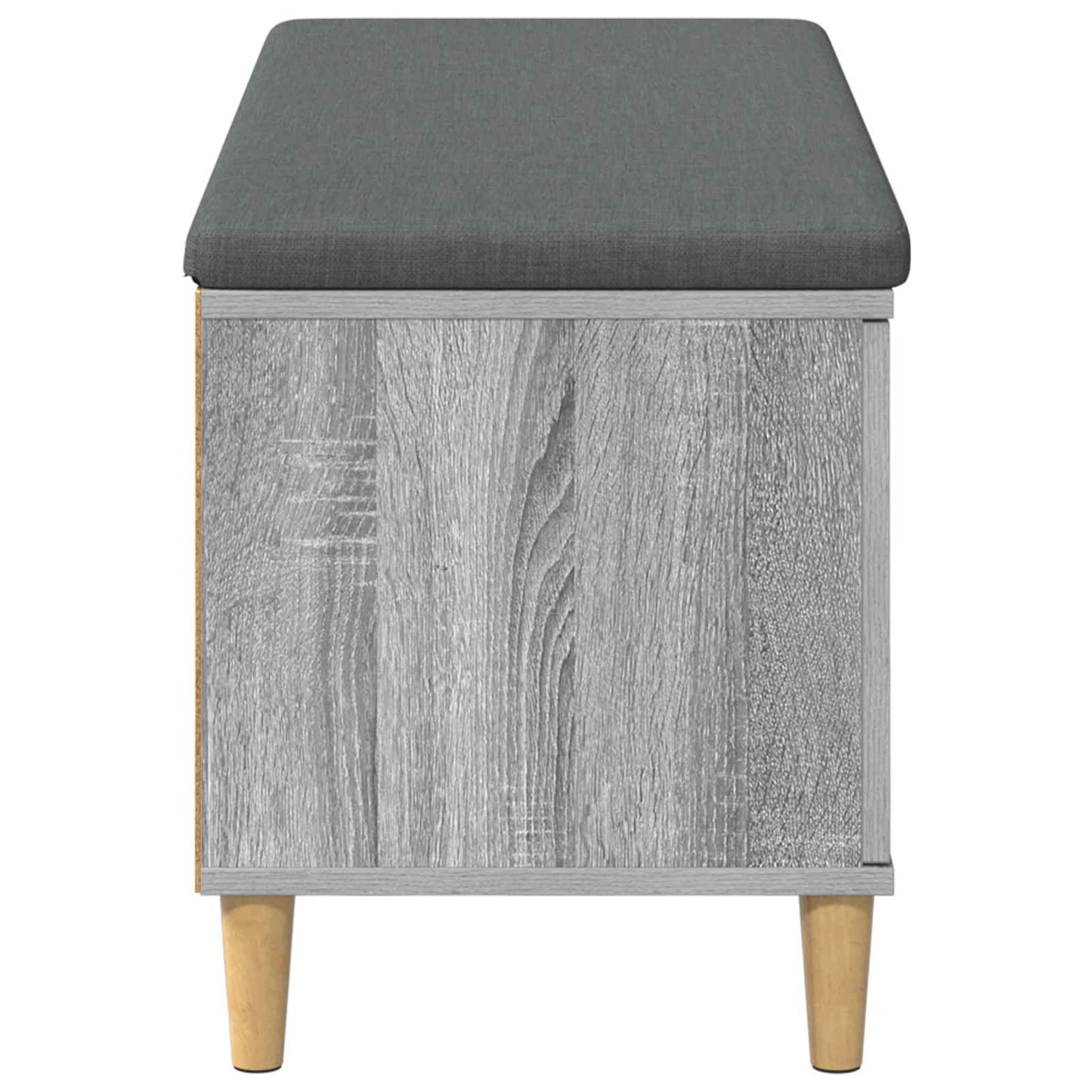 Hallbænk Grå Sonoma 100 x 38 x 46 cm Kunstigt træ og stof