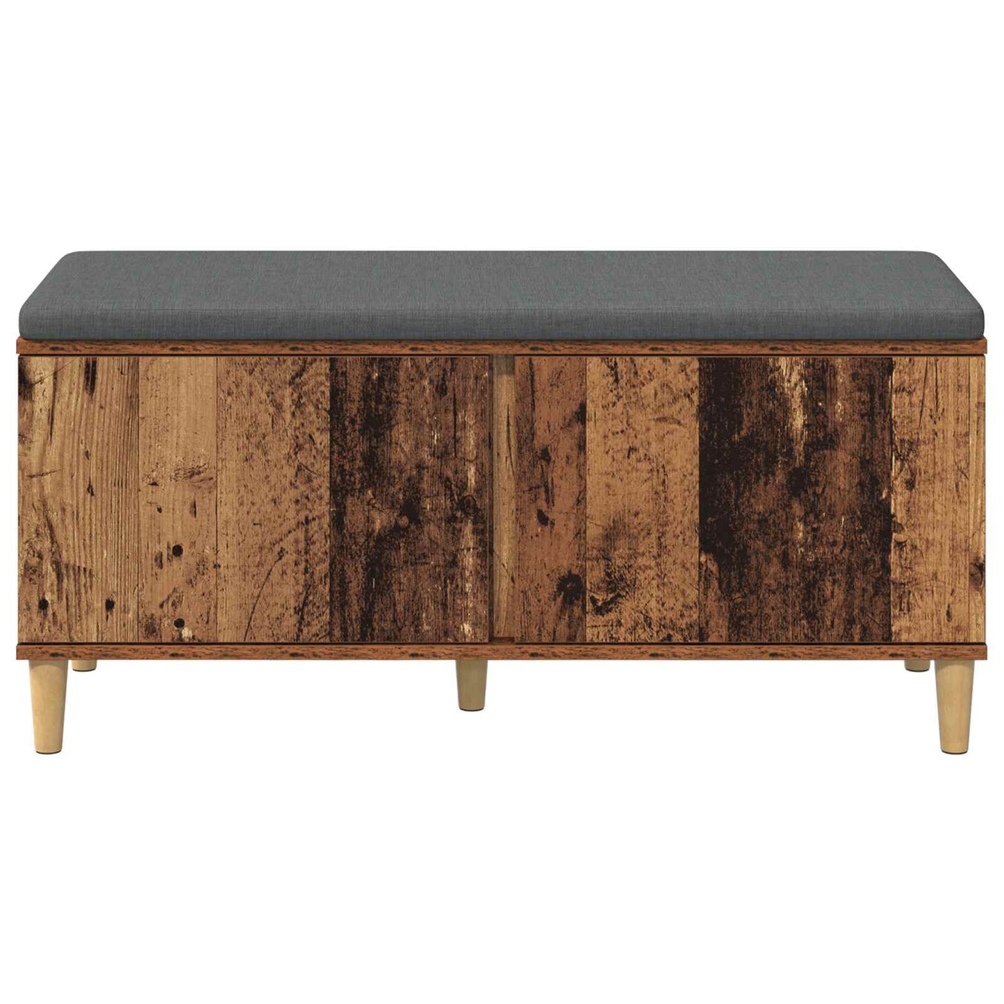 Hallbænk Gammelt træ 100 x 38 x 46 cm Kunstigt træ og stof