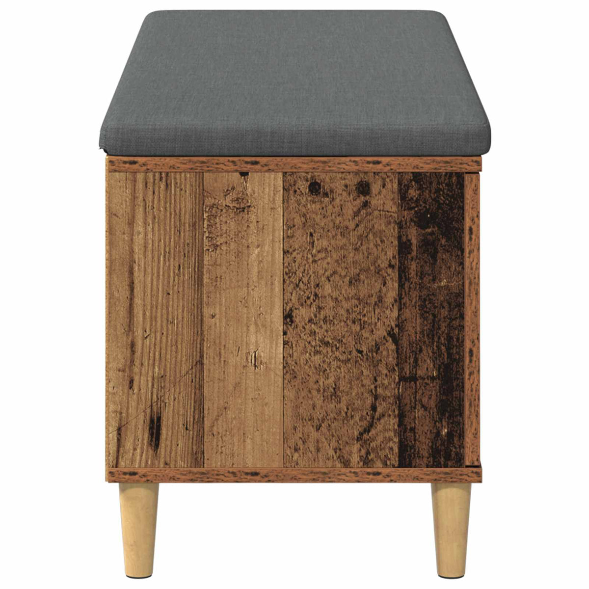 Hallbænk Gammelt træ 100 x 38 x 46 cm Kunstigt træ og stof