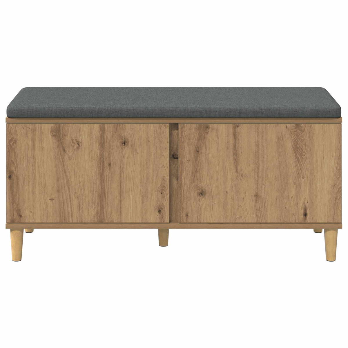 Hallbænk Artisan Eg 100 x 38 x 46 cm Kunstigt træ og stof