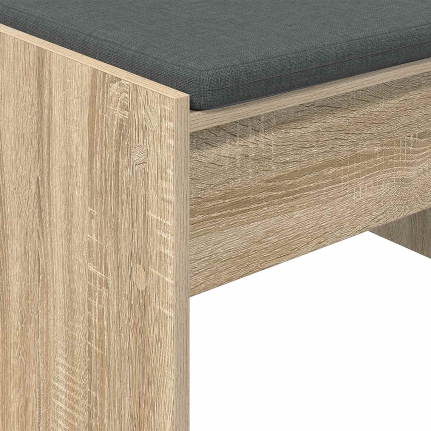 Hallbænk med pude Sonoma eg 63 x 38 x 40 cm