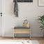 Hallbænk med pude Sonoma eg 63 x 38 x 40 cm