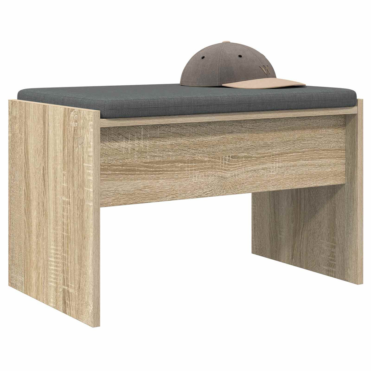 Hallbænk med pude Sonoma eg 63 x 38 x 40 cm