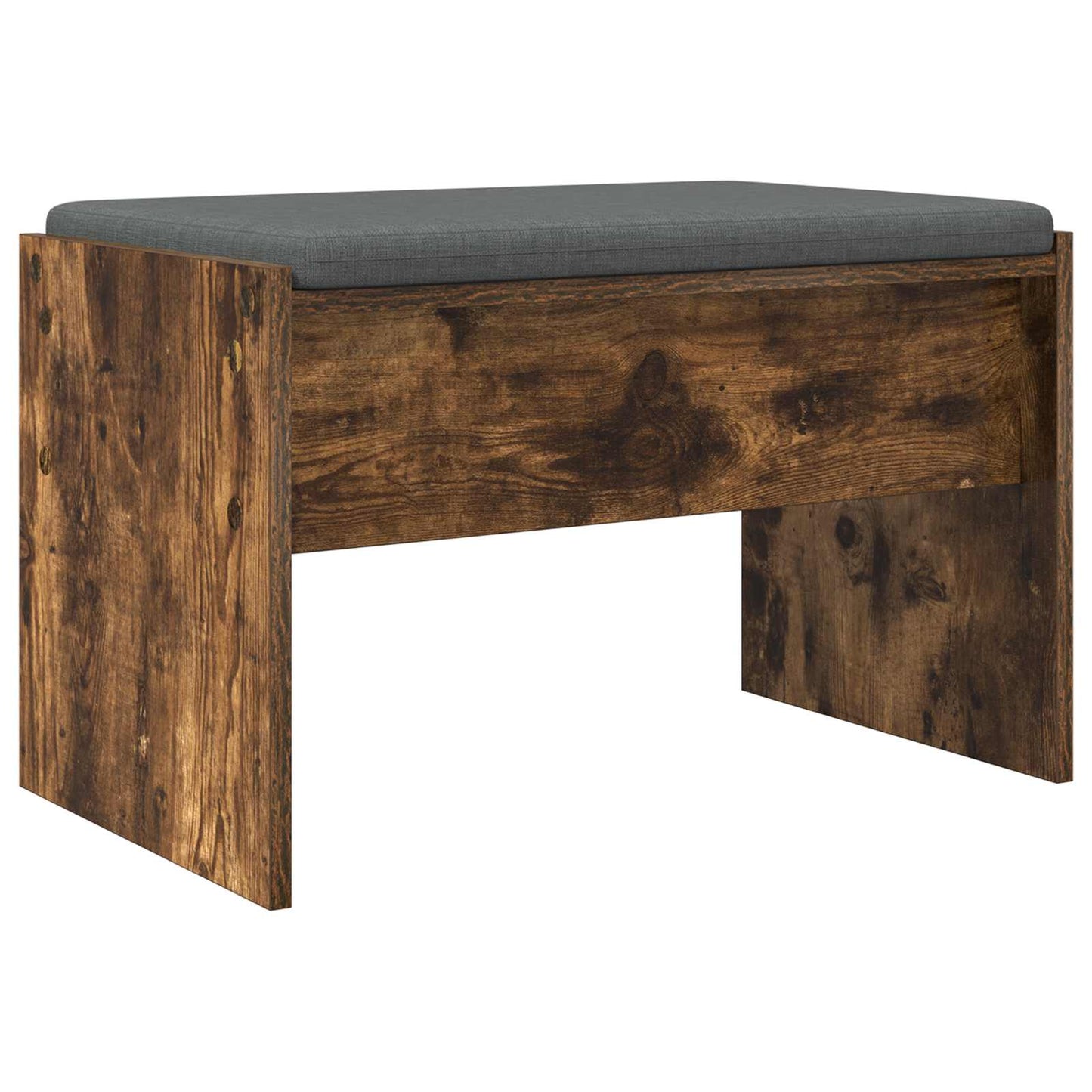 Hallbænk med pude Røget eg 63 x 38 x 40 cm