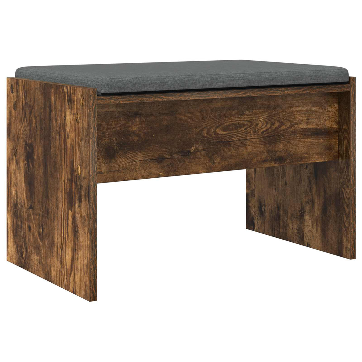 Hallbænk med pude Røget eg 63 x 38 x 40 cm