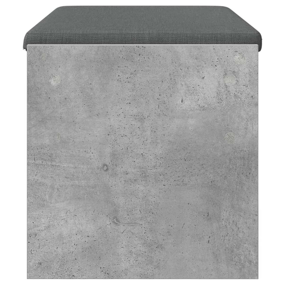 Hallbænk med pude Beton Grå 83 x 38 x 40 cm