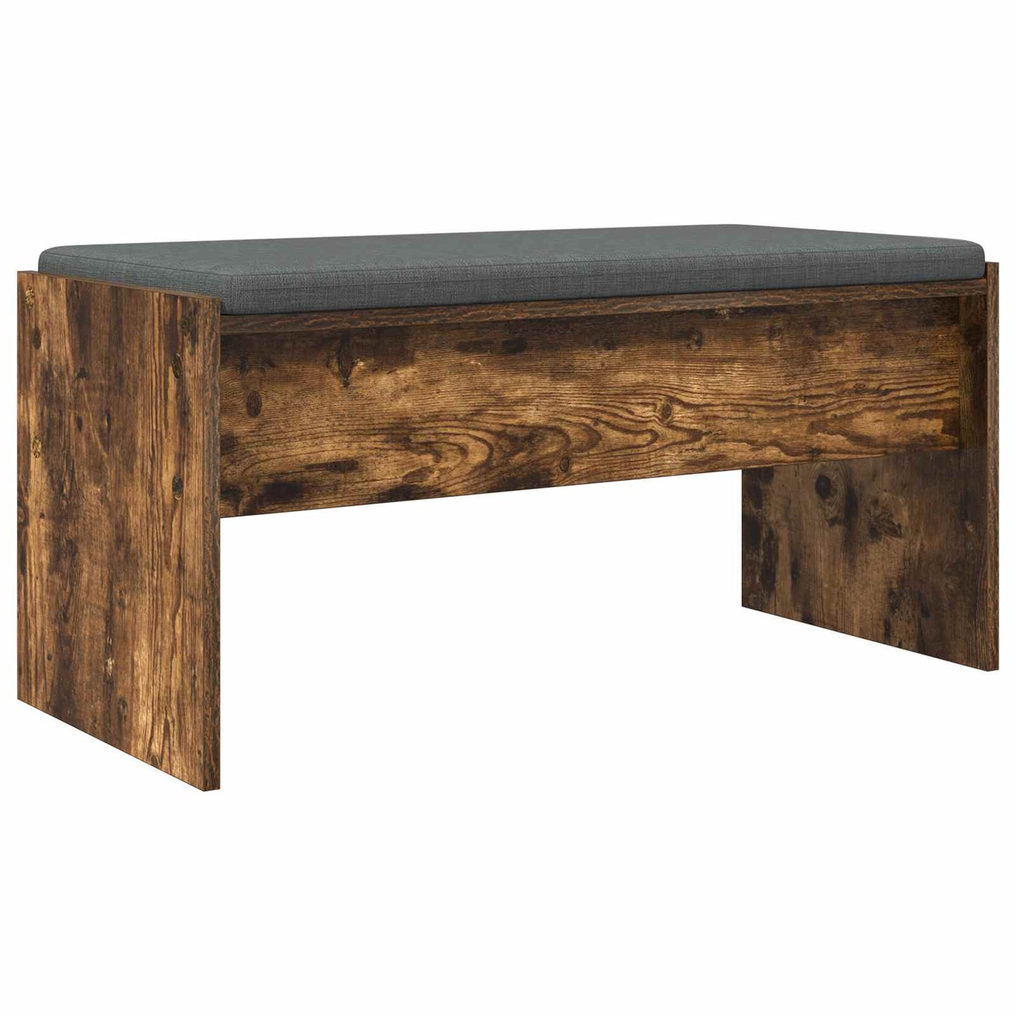 Hallbænk med pude Røget eg 83 x 38 x 40 cm