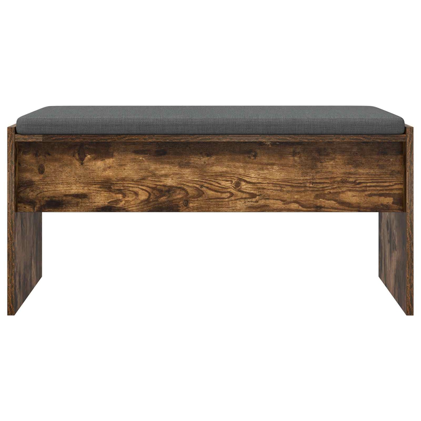 Hallbænk med pude Røget eg 83 x 38 x 40 cm