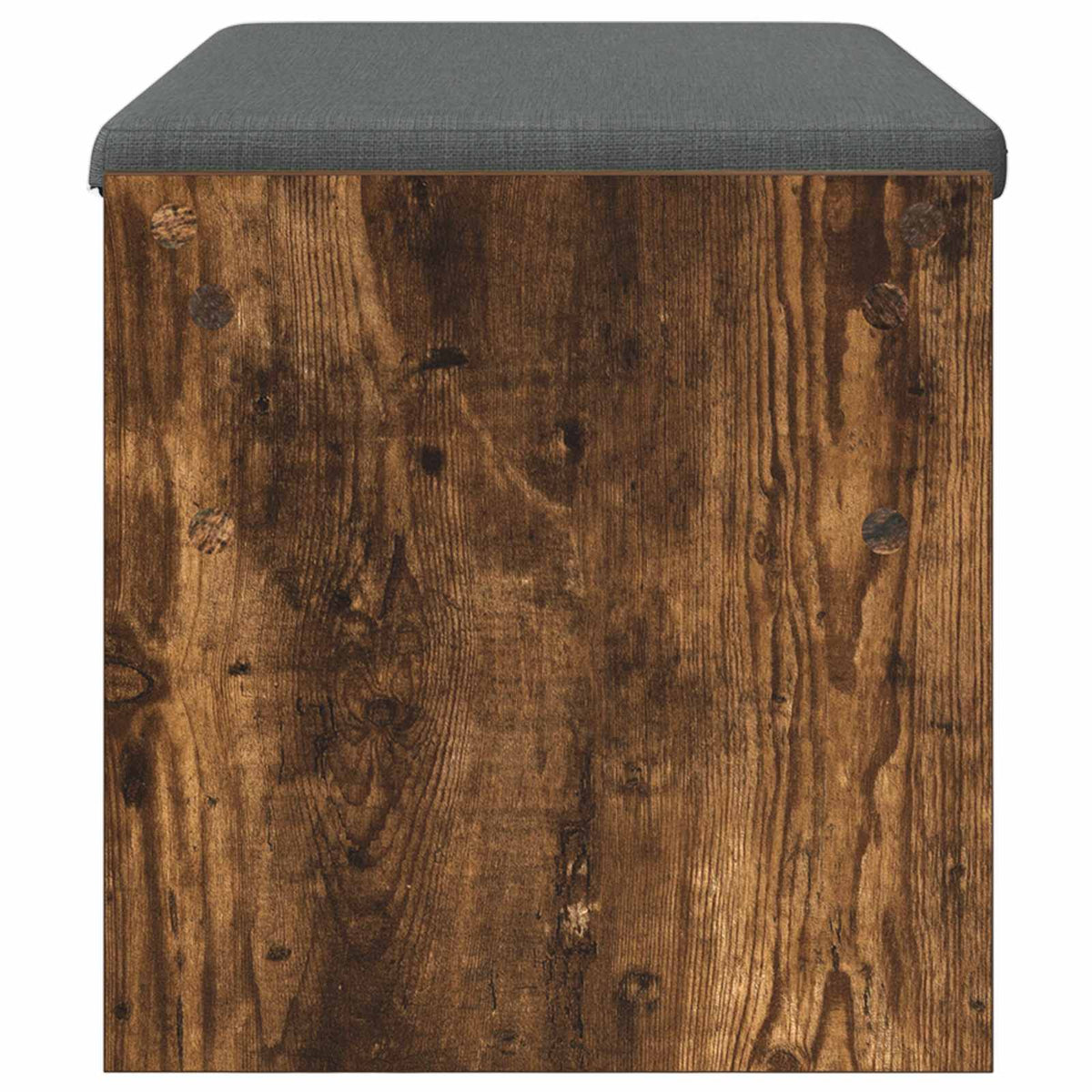Hallbænk med pude Røget eg 83 x 38 x 40 cm