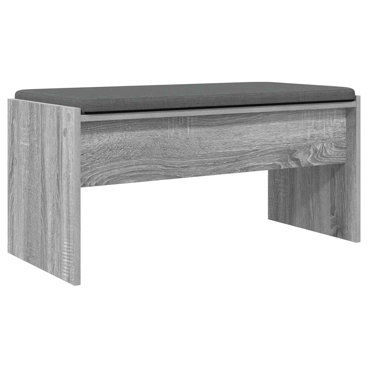 Hallbænk med pude Grå Sonoma 83 x 38 x 40 cm