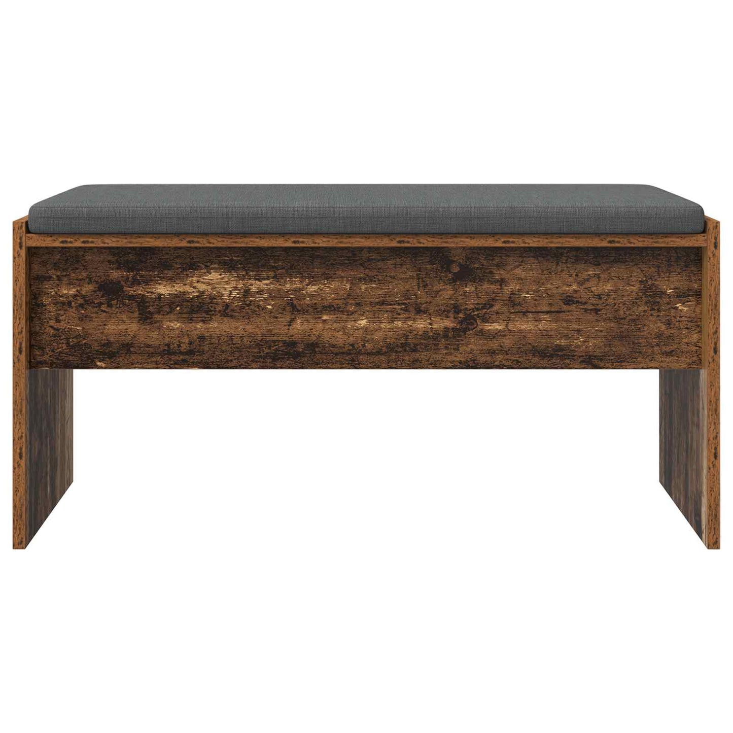 Hallbænk med pude Gammelt træ 83 x 38 x 40 cm
