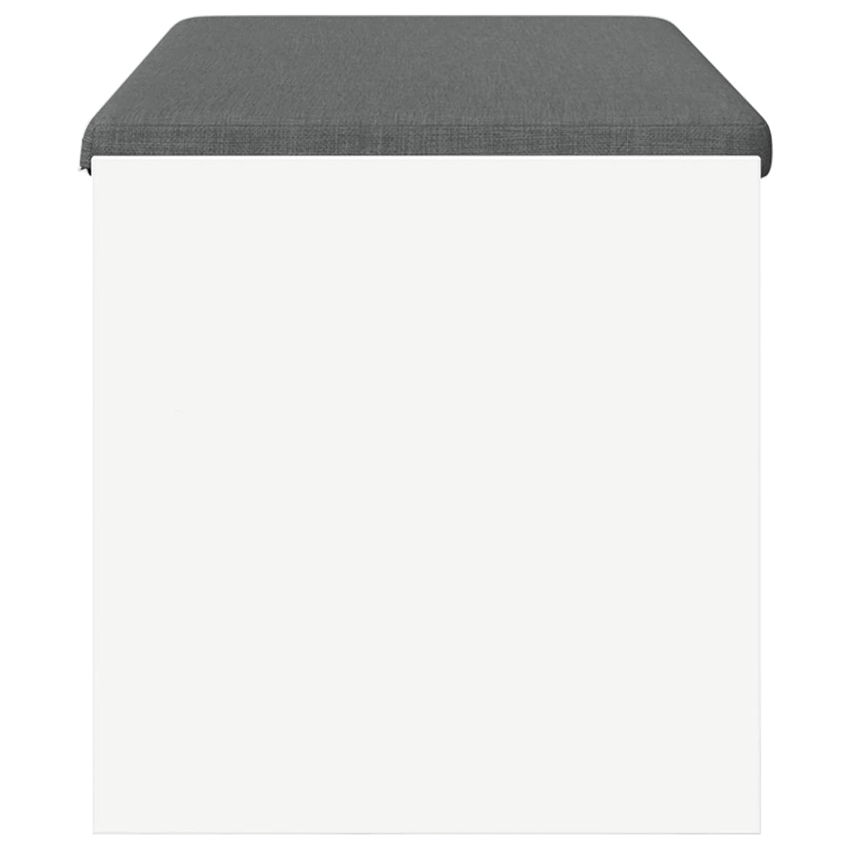 Hallbænk med pude Hvid 103 x 38 x 40 cm