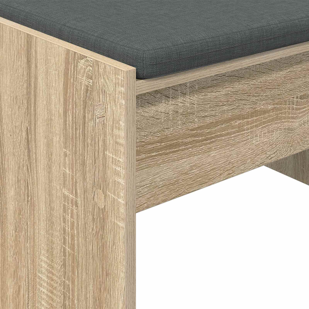 Hallbænk med pude Sonoma eg 103 x 38 x 40 cm