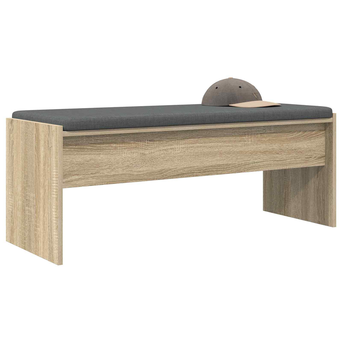 Hallbænk med pude Sonoma eg 103 x 38 x 40 cm
