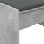 Hallbænk med pude Beton Grå 103 x 38 x 40 cm