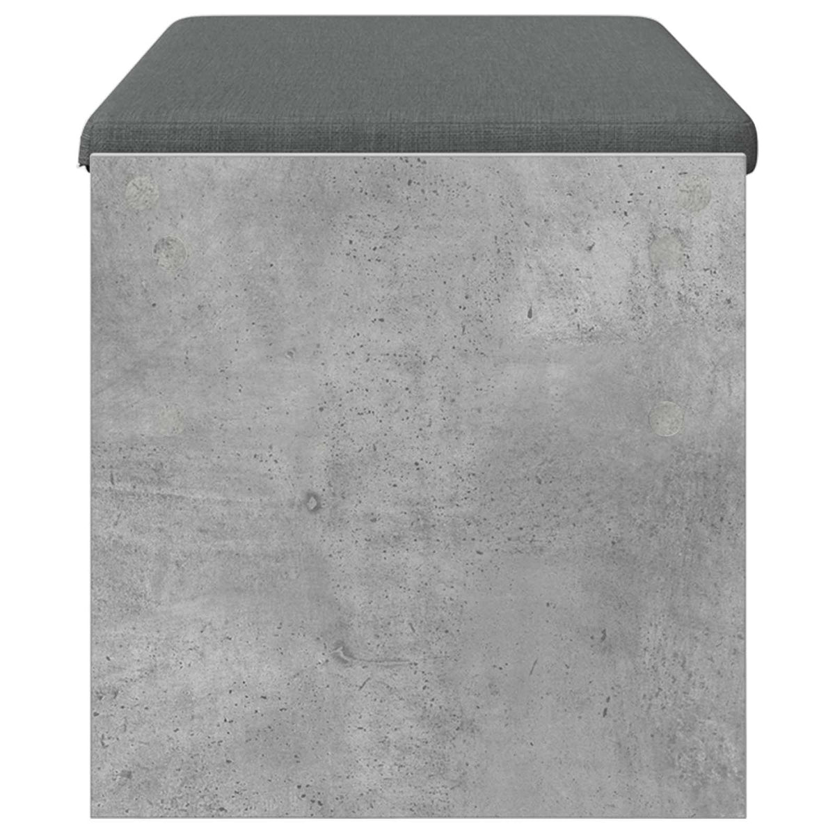 Hallbænk med pude Beton Grå 103 x 38 x 40 cm