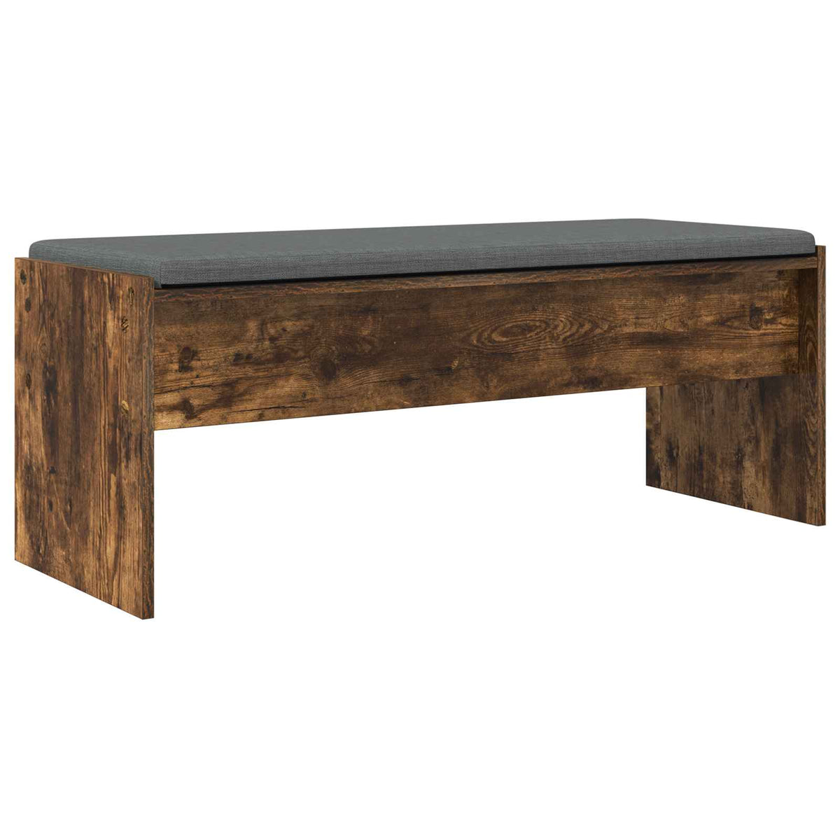 Hallbænk med pude Røget eg 103 x 38 x 40 cm