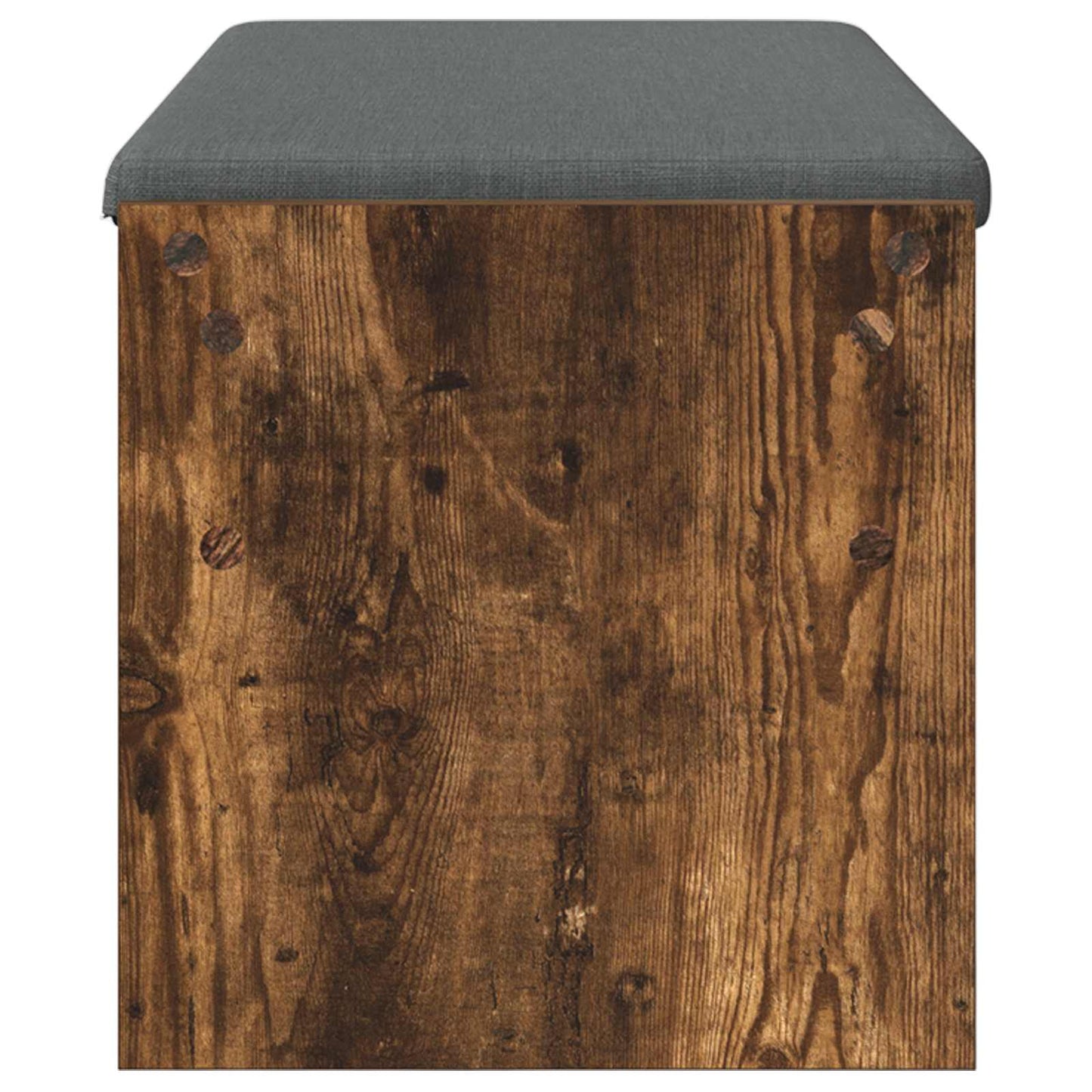 Hallbænk med pude Røget eg 103 x 38 x 40 cm