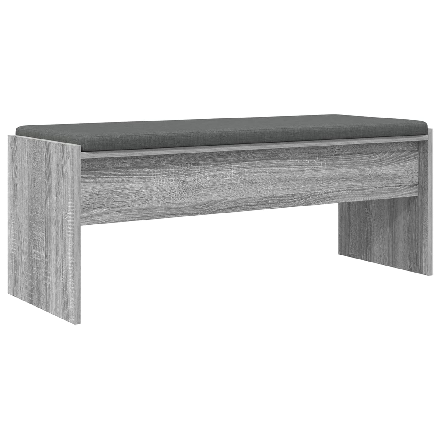 Hallbænk med pude Grå Sonoma 103 x 38 x 40 cm